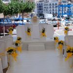 Sillas y mesas vestidas